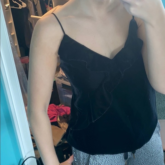 J. Crew Tops - 🔴 Black Velvet J Crew Tank